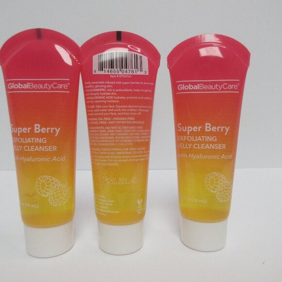 Global Beauty Care Super Berry Exfoliating Jelly Cleanser 2.5 Fl (Set of 3) - Picture 3 of 3